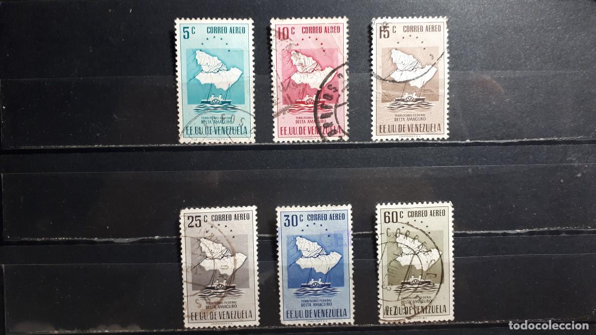 Stamps: VENEZUELA. A&Ntilde;O 1953. &deg;. Yvert A&eacute;reo, 456/60, 462