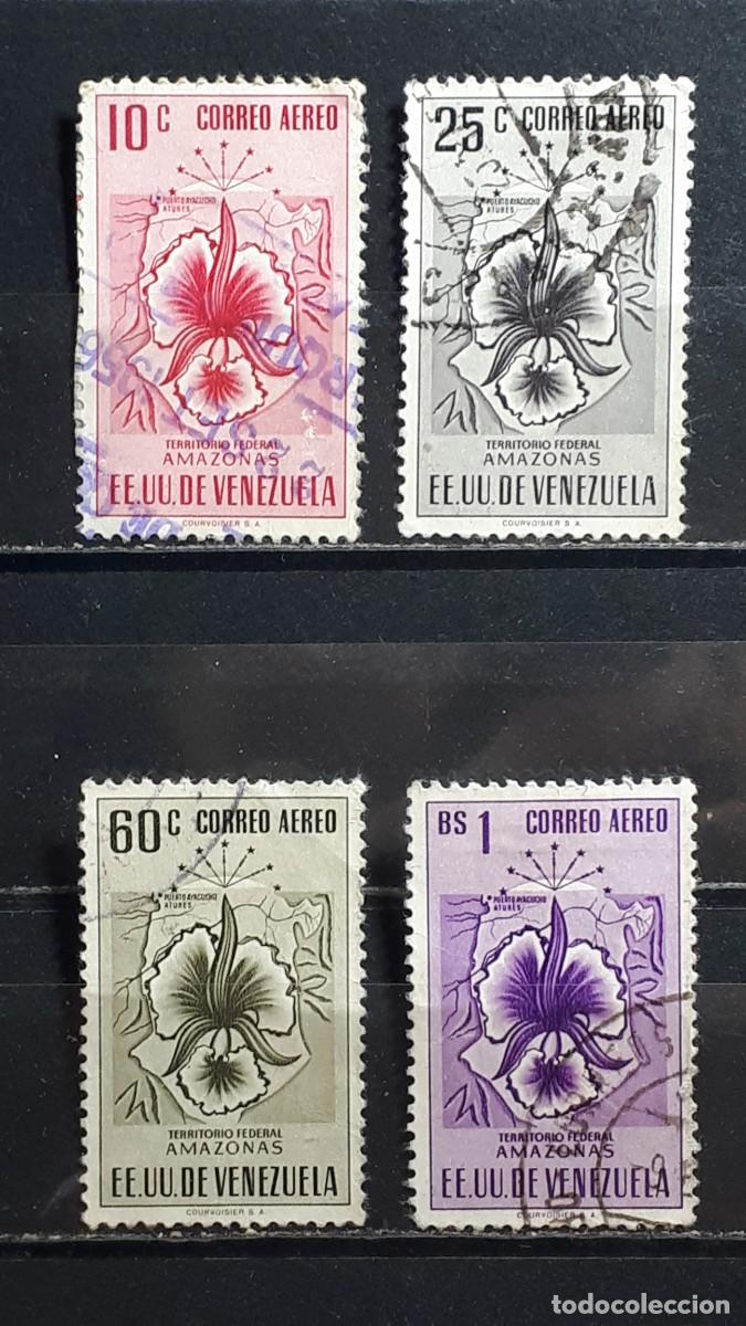 Sellos: VENEZUELA. A&Ntilde;O 1953. &deg;. Yvert A&eacute;reo, 502, 504, 507/8
