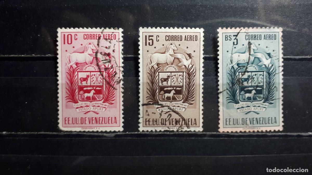 Sellos: VENEZUELA. A&Ntilde;O 1953. &deg;. Yvert A&eacute;reo, 511/2, 516
