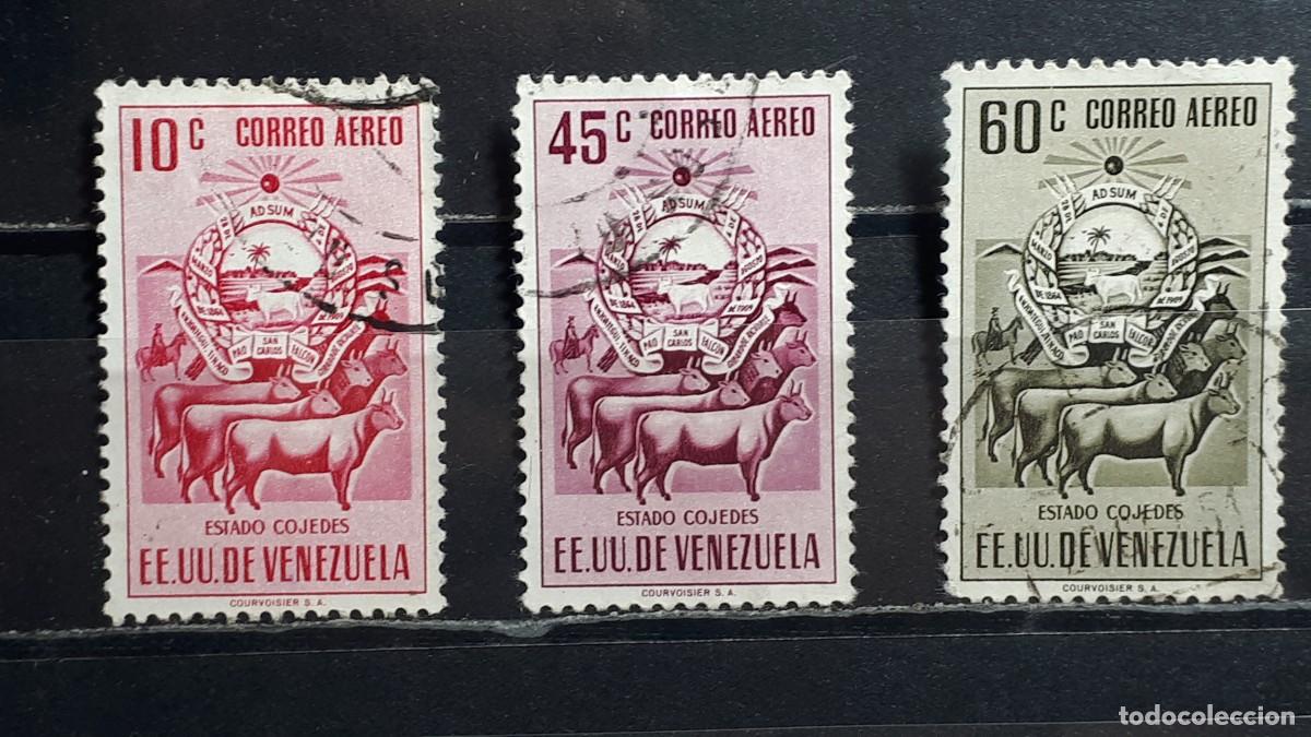 Sellos: VENEZUELA. A&Ntilde;O 1953. &deg;. Yvert A&eacute;reo, 530, 534/5