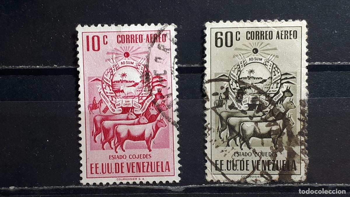 Sellos: VENEZUELA. A&Ntilde;O 1953. &deg;. Yvert A&eacute;reo, 530, 535