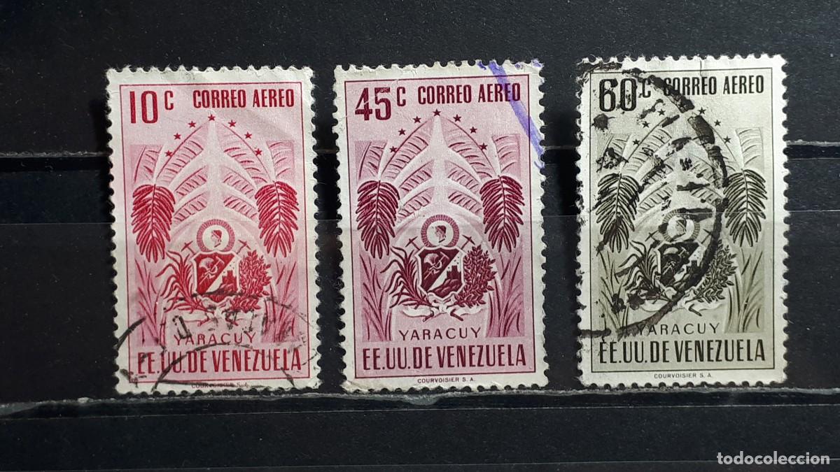 Sellos: VENEZUELA. A&Ntilde;O 1953. &deg;. Yvert A&eacute;reo, 548, 552/3