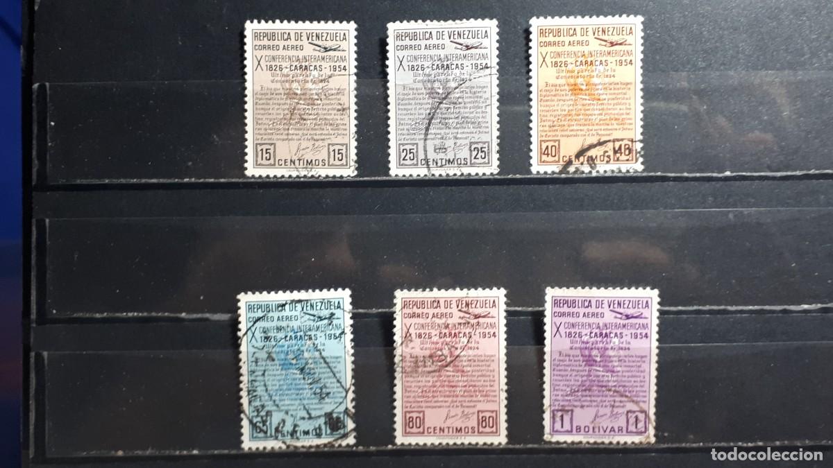 Sellos: VENEZUELA. A&Ntilde;O 1954.. &deg;. Yvert A&eacute;reo, 555/60