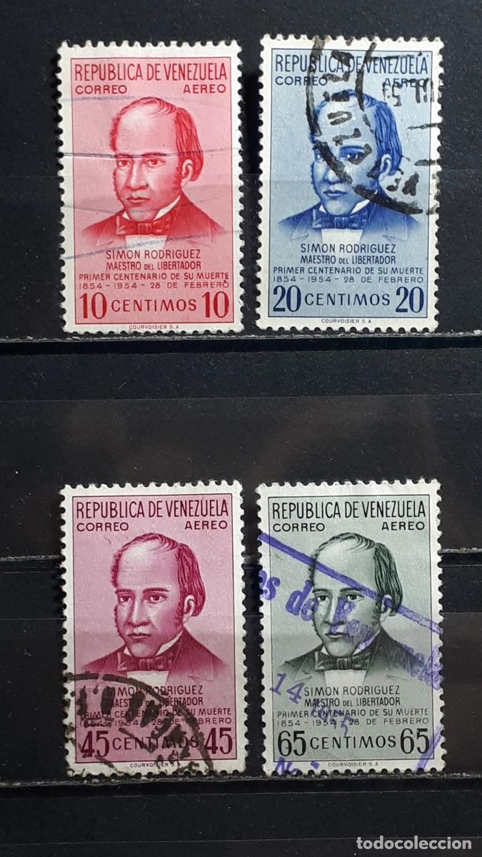Sellos: VENEZUELA. A&Ntilde;O 1954.. &deg;. Yvert A&eacute;reo, 562/5