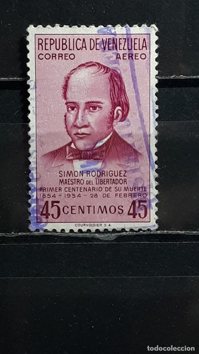 Sellos: VENEZUELA. A&Ntilde;O 1954.. &deg;. Yvert A&eacute;reo, 564