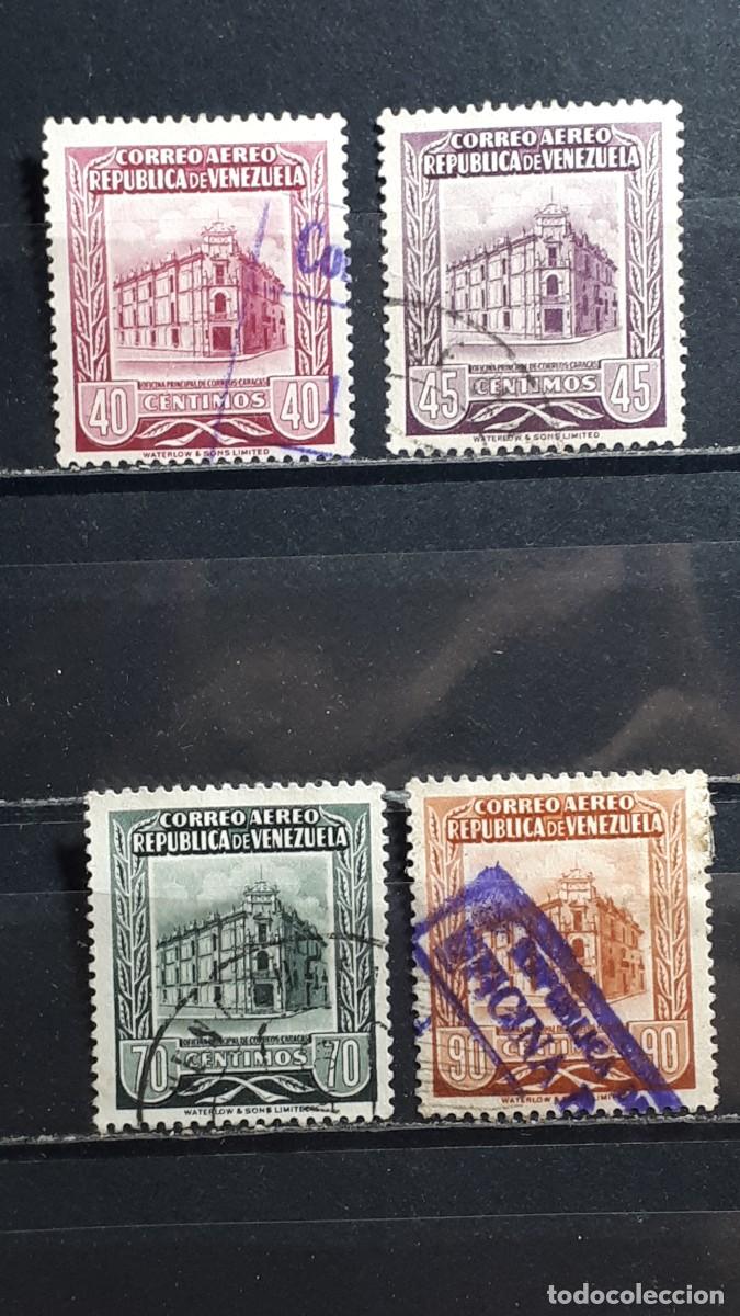 Sellos: VENEZUELA. A&Ntilde;O 1955. &deg;. Yvert A&eacute;reo, 571/2, 574, 576