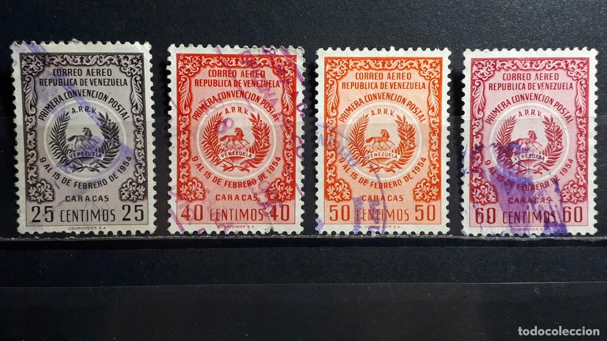 Sellos: VENEZUELA. A&Ntilde;O 1955. &deg;. Yvert A&eacute;reo, 586/9