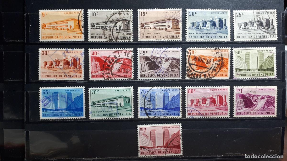 Sellos: VENEZUELA. A&Ntilde;O 1956. &deg;. Yvert A&eacute;reo, 590/605