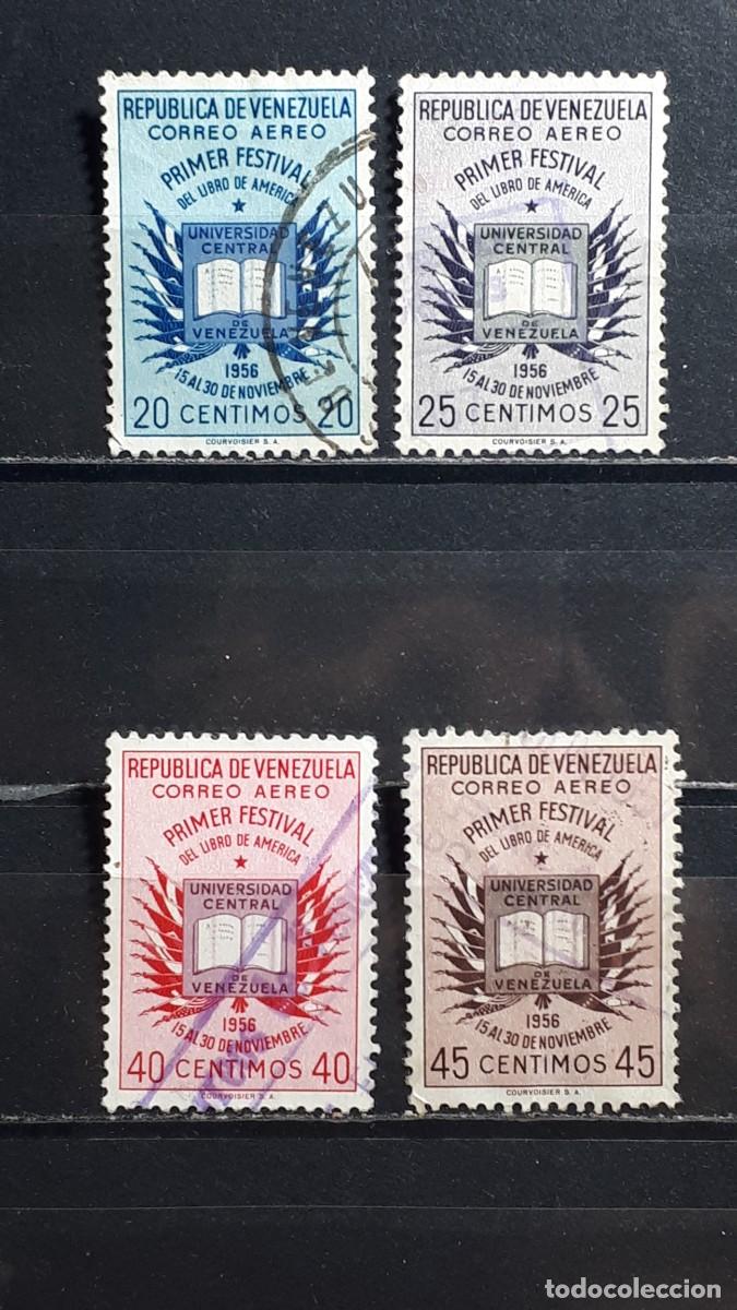 Sellos: VENEZUELA. A&Ntilde;O 1956. &deg;. Yvert A&eacute;reo, 608/11
