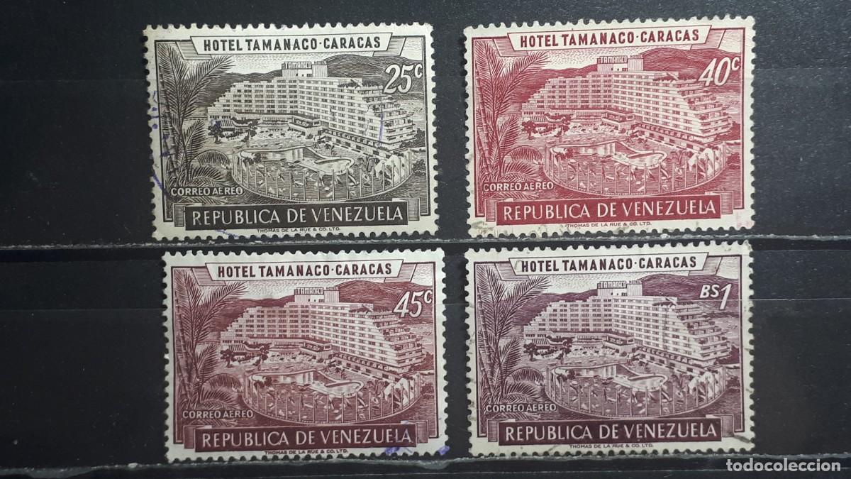 Sellos: VENEZUELA. A&Ntilde;O 1957-8. &deg;. Yvert A&eacute;reo, 624, 626/A, 630