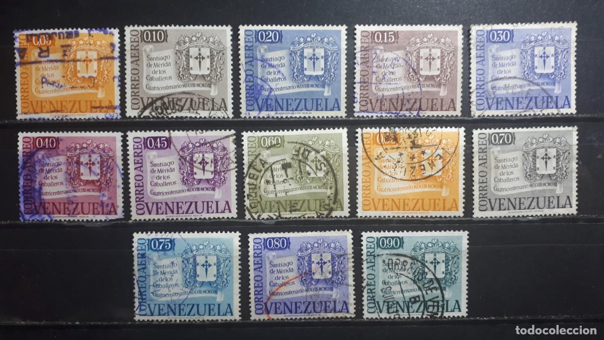 Sellos: VENEZUELA. A&Ntilde;O 1958. &deg;. Yvert A&eacute;reo, 645/660, falta 649, 653, 660