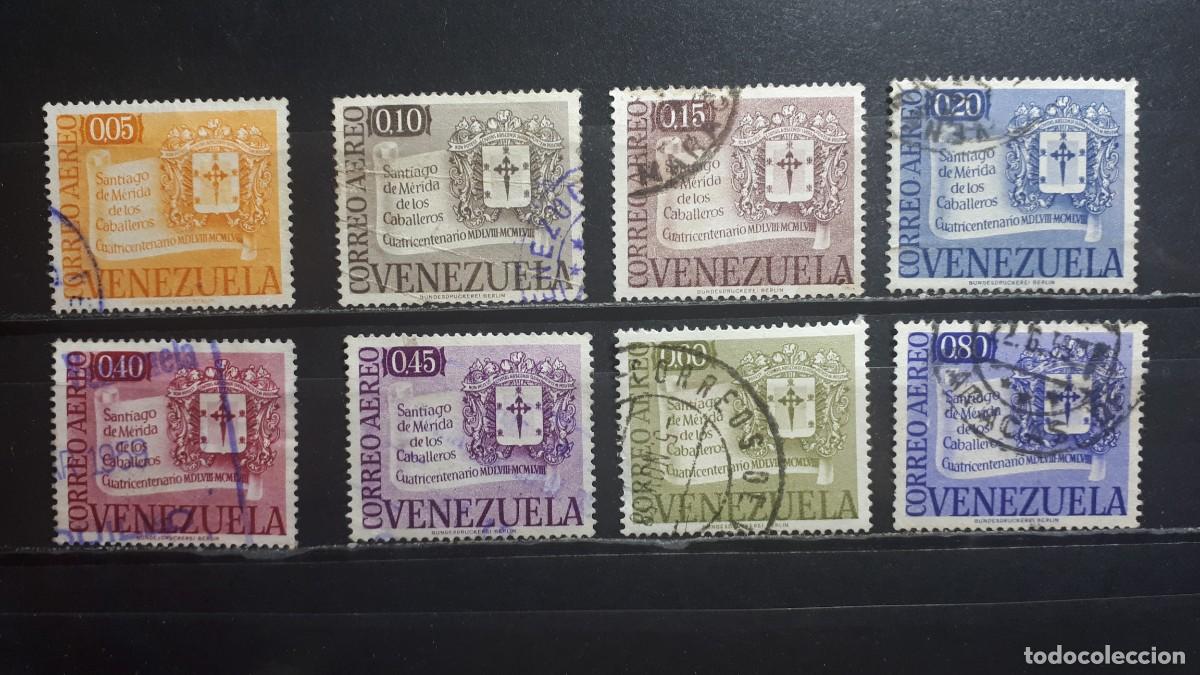 Sellos: VENEZUELA. A&Ntilde;O 1958. &deg;. Yvert A&eacute;reo, 645/8, 651/2, 654, 658
