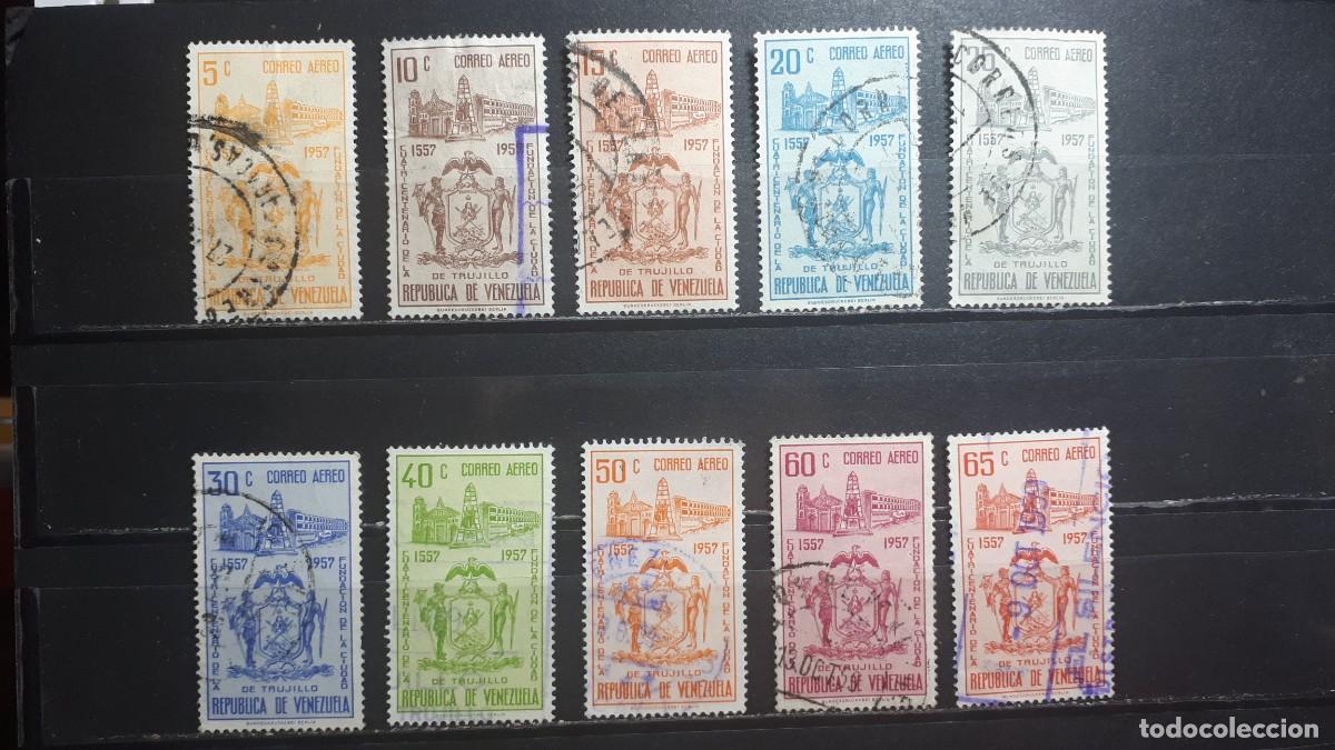 Sellos: VENEZUELA. A&Ntilde;O 1958. &deg;. Yvert A&eacute;reo, 664/73, falta 674