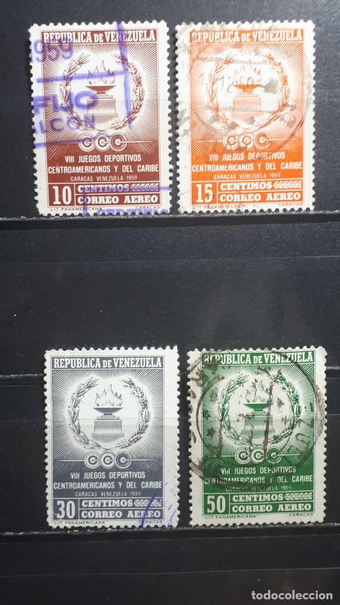 Sellos: VENEZUELA. A&Ntilde;O 1959. &deg;. Yvert A&eacute;reo, 676/9