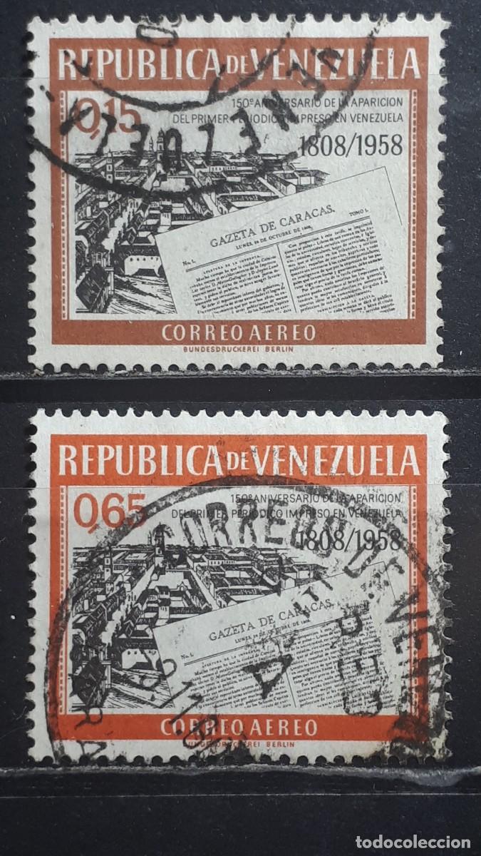 Sellos: VENEZUELA. A&Ntilde;O 1960. &deg;. Yvert A&eacute;reo, 705/6