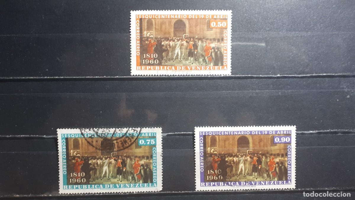 Sellos: VENEZUELA. A&Ntilde;O 1960. &deg;. Yvert A&eacute;reo, 713/5