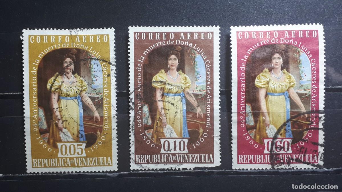 Timbres: VENEZUELA. A&Ntilde;O 1960. &deg;. Yvert A&eacute;reo, 719/21