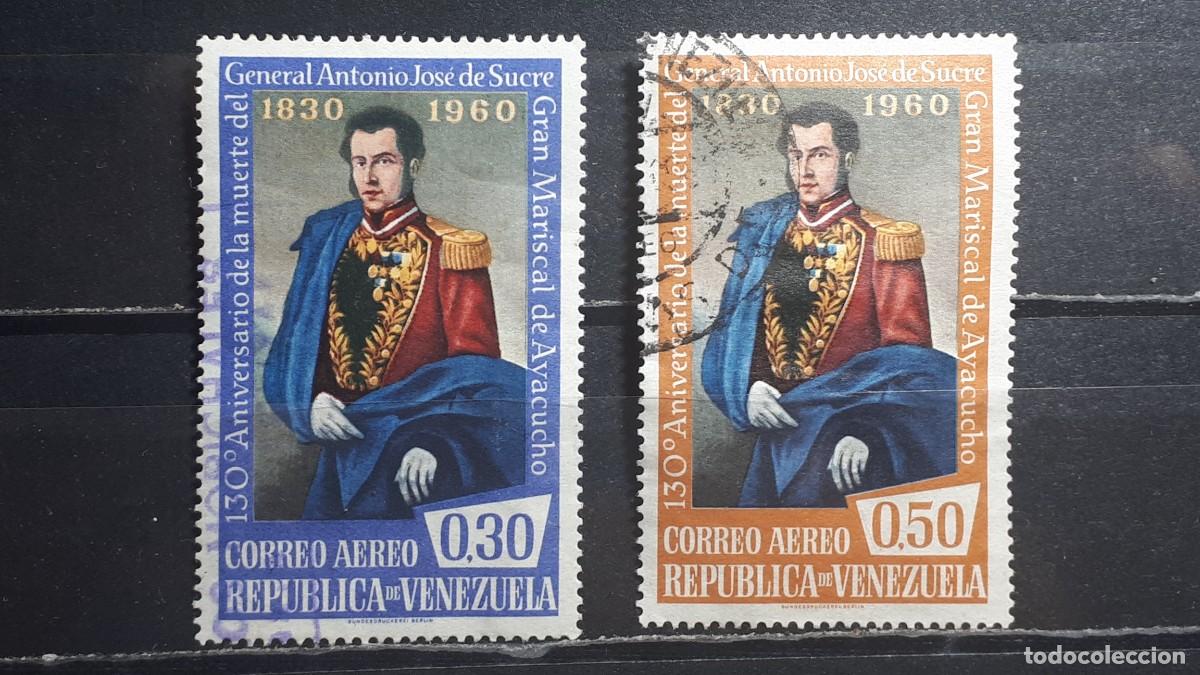 Timbres: VENEZUELA. A&Ntilde;O 1960. &deg;. Yvert A&eacute;reo, 726/7
