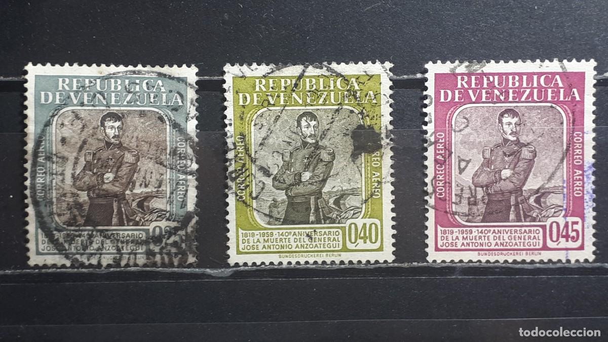 Sellos: VENEZUELA. A&Ntilde;O 1960. &deg;. Yvert A&eacute;reo, 722/4