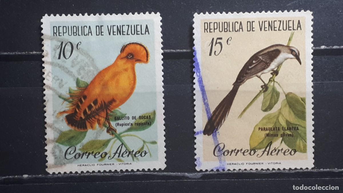 Sellos: VENEZUELA. A&Ntilde;O 1961. &deg;. Yvert A&eacute;reo, 742/3