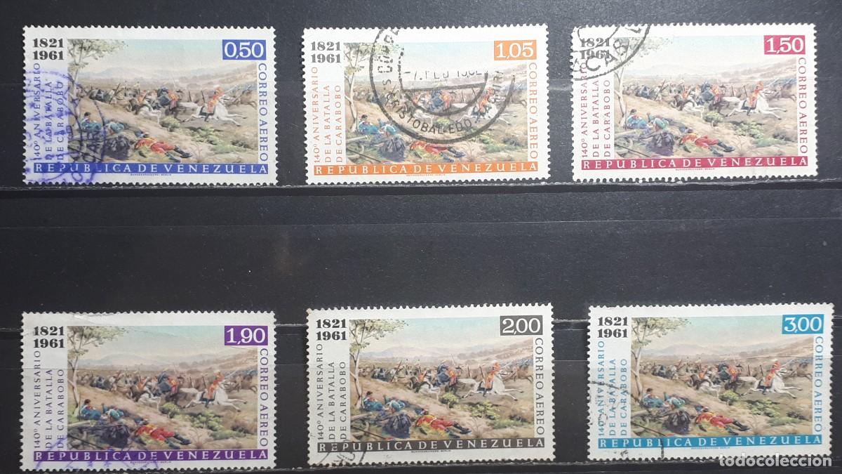 Sellos: VENEZUELA. A&Ntilde;O 1961. &deg;. Yvert A&eacute;reo, 744/9