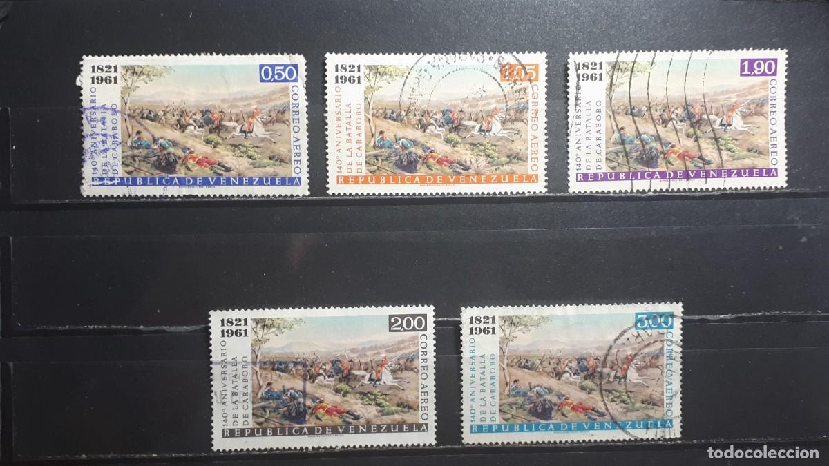 Sellos: VENEZUELA. A&Ntilde;O 1961. &deg;. Yvert A&eacute;reo, 744/9, falta 746