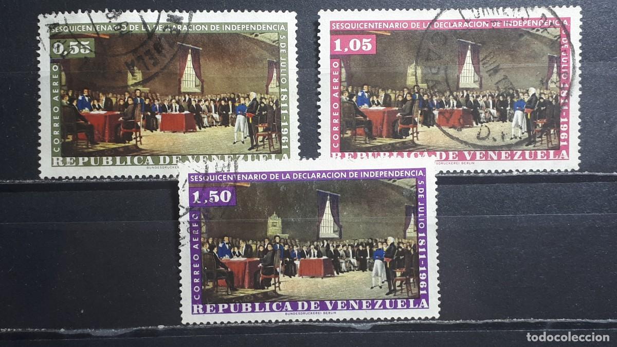 Sellos: VENEZUELA. A&Ntilde;O 1962. &deg;. Yvert A&eacute;reo, 752/4