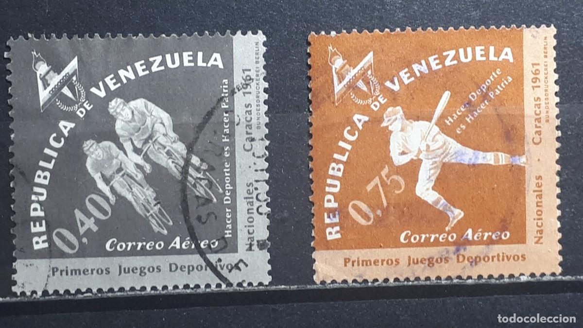 Sellos: VENEZUELA. A&Ntilde;O 1962. &deg;. Yvert A&eacute;reo, 766/7
