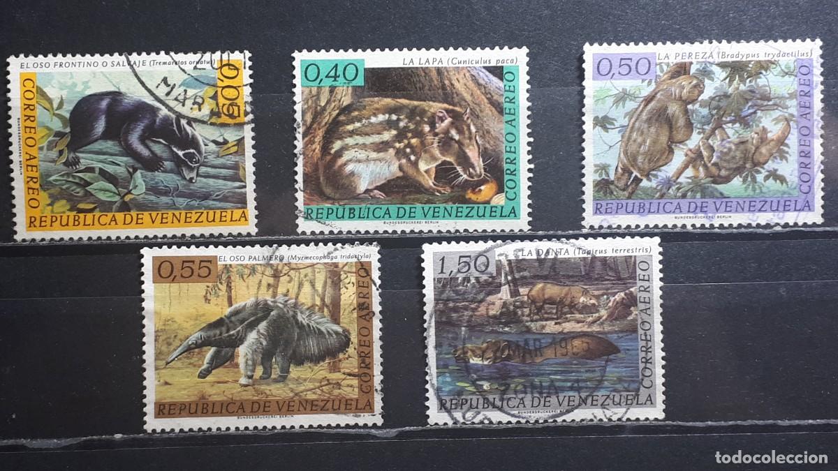 Sellos: VENEZUELA. A&Ntilde;O 1963. &deg;. Yvert A&eacute;reo, 778/82. Falta 783