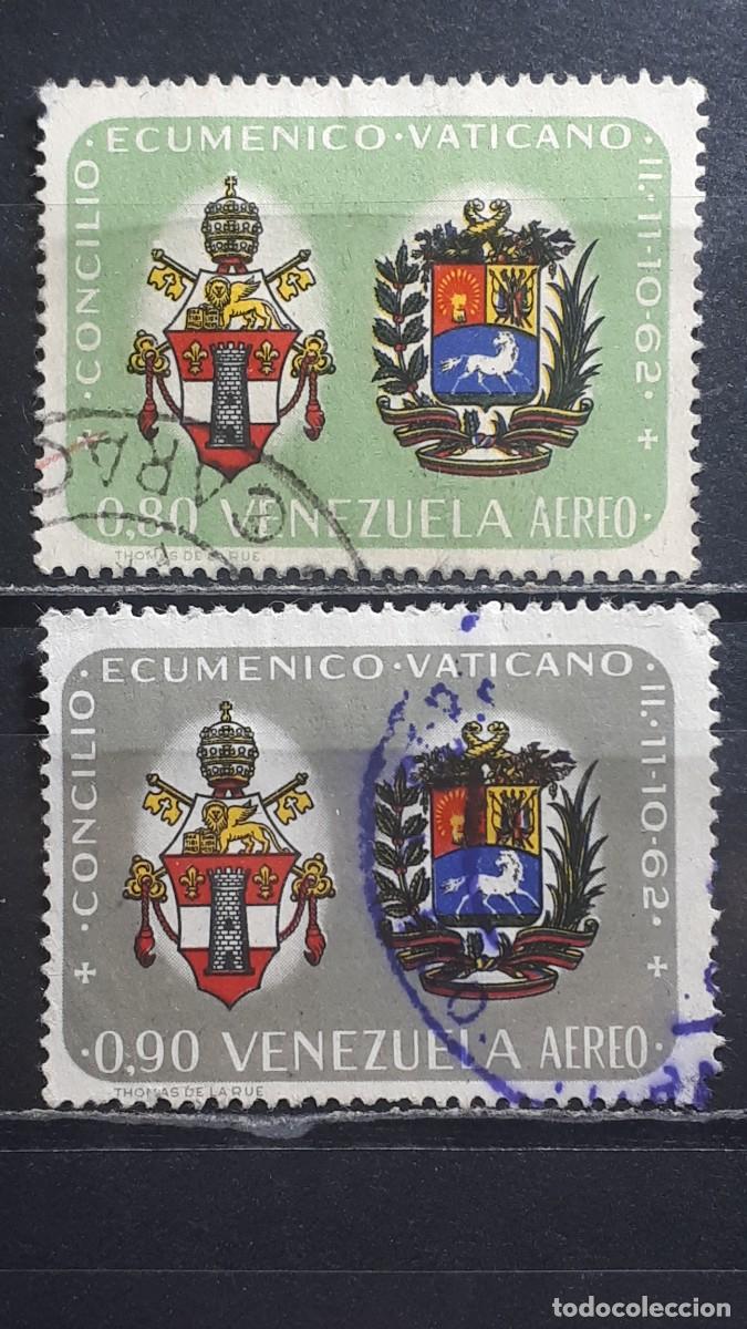 Sellos: VENEZUELA. A&Ntilde;O 1963. &deg;. Yvert A&eacute;reo, 787/8