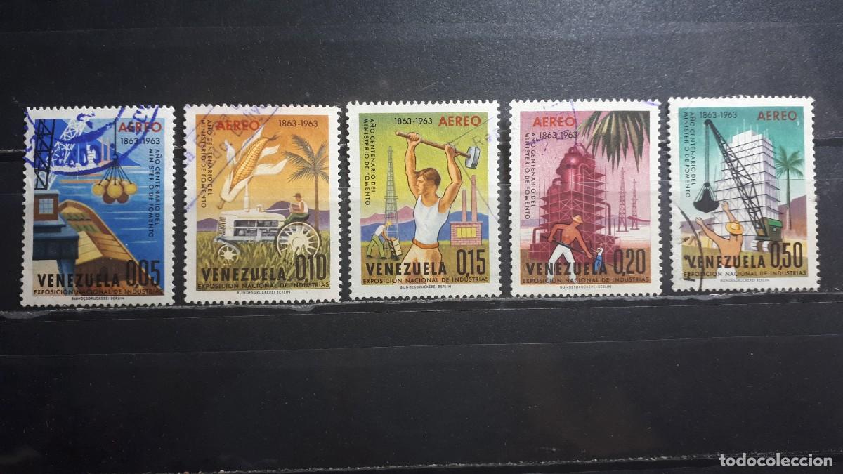Sellos: VENEZUELA. A&Ntilde;O 1964. &deg;. Yvert A&eacute;reo, 800/4