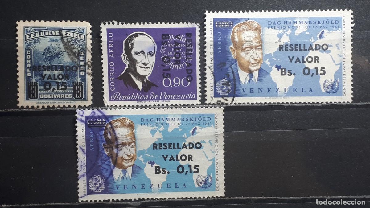 Sellos: VENEZUELA. A&Ntilde;O 1964. &deg;. Yvert A&eacute;reo, 831/4