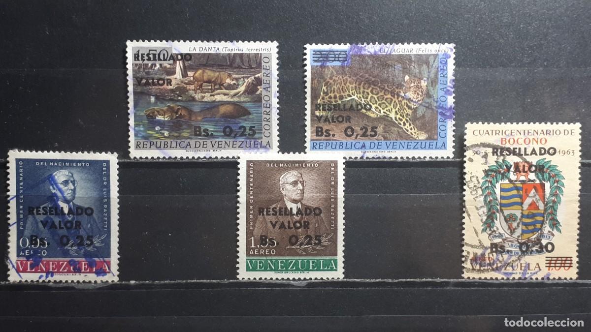 Sellos: VENEZUELA. A&Ntilde;O 1964. &deg;. Yvert A&eacute;reo, 846/50