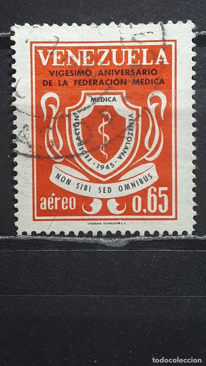 Sellos: VENEZUELA. A&Ntilde;O 1965. &deg;. Yvert A&eacute;reo 858