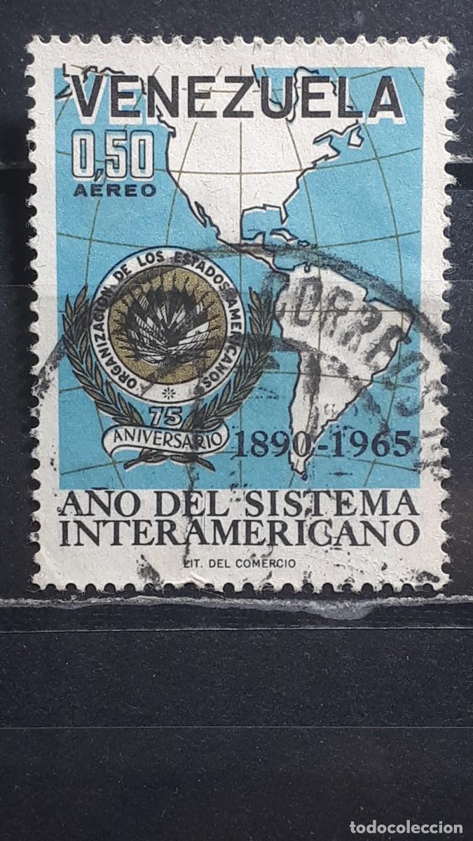 Sellos: VENEZUELA. A&Ntilde;O 1965. &deg;. Yvert A&eacute;reo 870