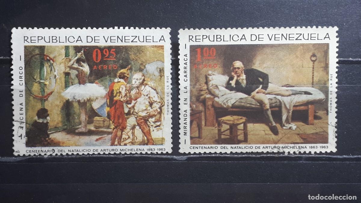 Sellos: VENEZUELA. A&Ntilde;O 1966. &deg;. Yvert A&eacute;reo 885/6