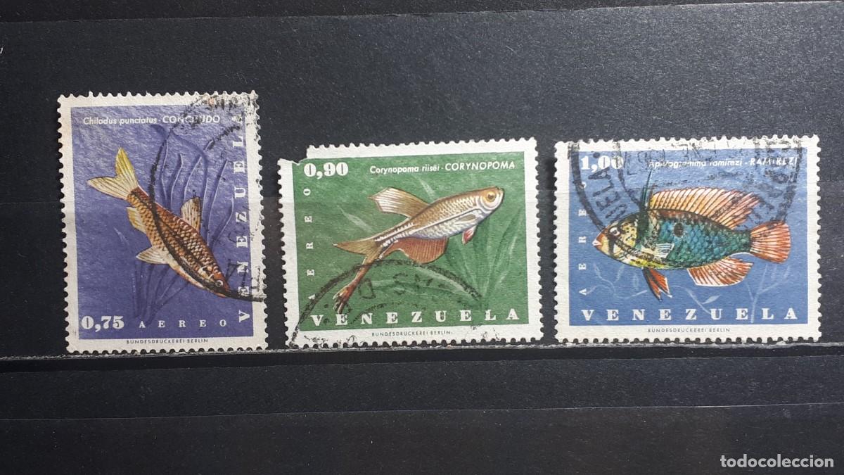 Sellos: VENEZUELA. A&Ntilde;O 1966. &deg;. Yvert A&eacute;reo 891/3