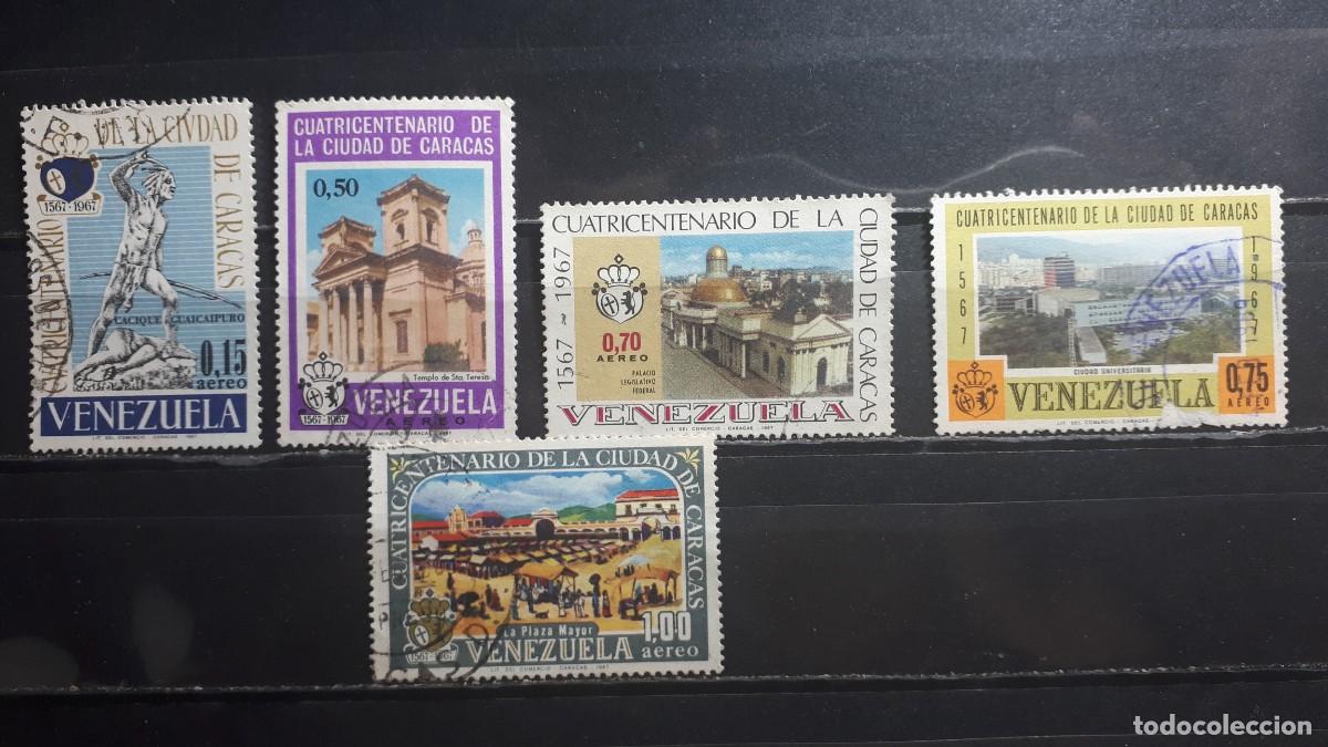 Sellos: VENEZUELA. A&Ntilde;O 1967. &deg;. Yvert A&eacute;reo 910, 911, 913, 917/8, 921