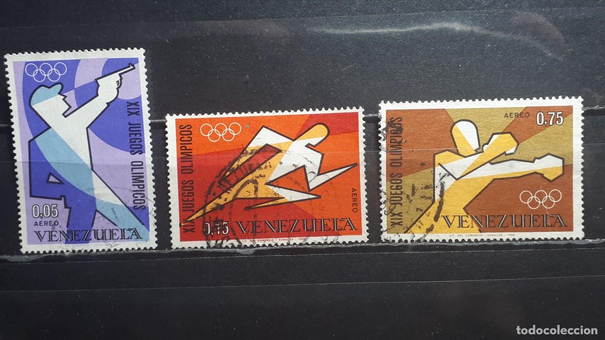 Sellos: VENEZUELA. A&Ntilde;O 1968. &deg;. Yvert A&eacute;reo 951/2, 954