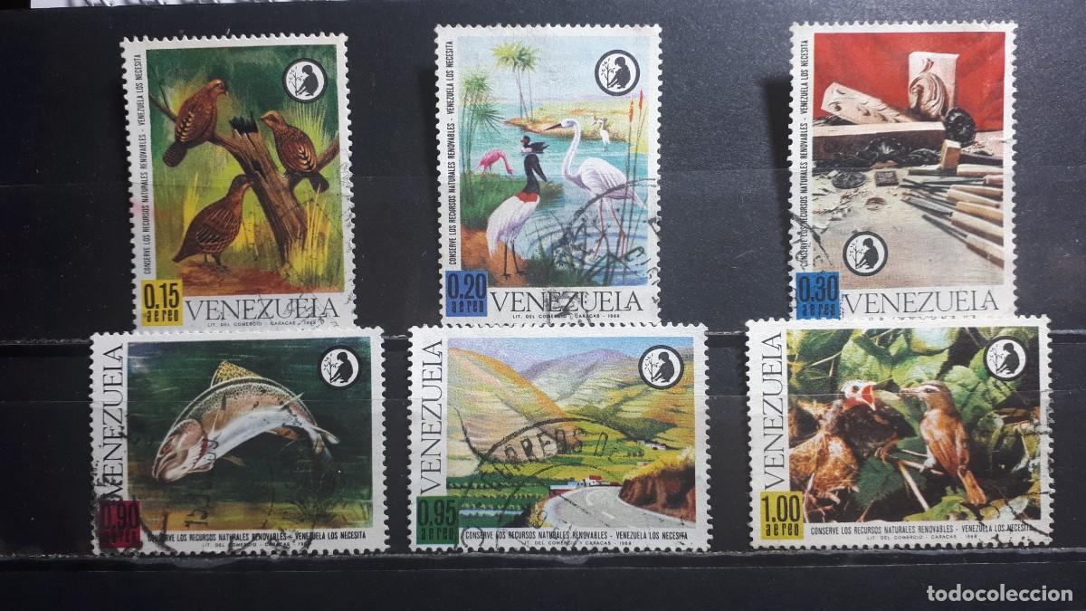 Sellos: VENEZUELA. A&Ntilde;O 1968. &deg;. Yvert A&eacute;reo 958/63