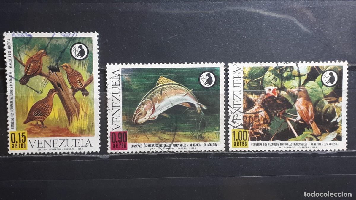Sellos: VENEZUELA. A&Ntilde;O 1968. &deg;. Yvert A&eacute;reo 958, 961, 963