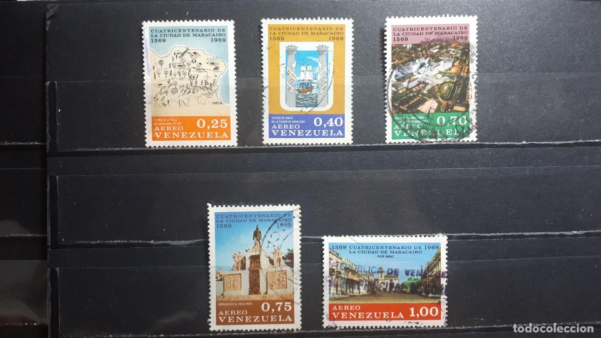 Sellos: VENEZUELA. A&Ntilde;O 1969. &deg;. Yvert A&eacute;reo 972/6, falta 971