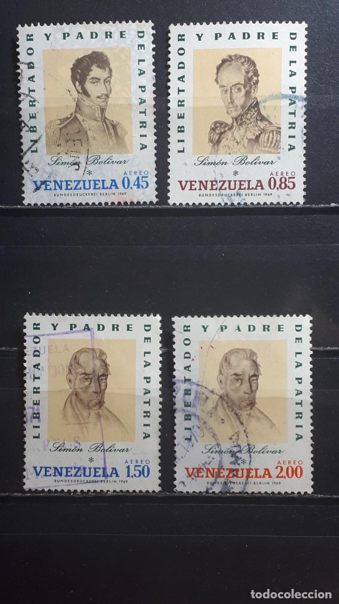 Sellos: VENEZUELA. A&Ntilde;O 1970. &deg;. Yvert A&eacute;reo 981, 986, 990, 991