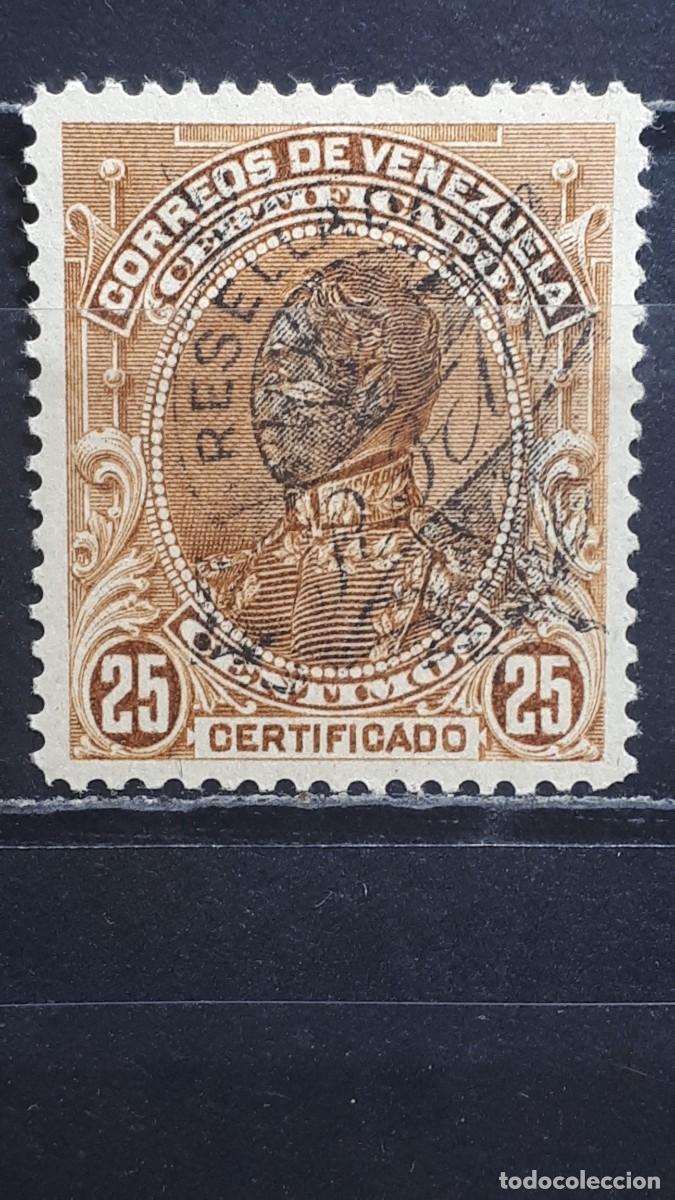 Sellos: VENEZUELA. A&Ntilde;O 1900. &deg;. Yvert CERTIFICADO 2