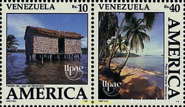 Sellos: 148495 MNH VENEZUELA 1990 AMERICA-UPAEP 1990 - EL MEDIO NATURAL QUE VIERON LOS DESCUBRIDORES