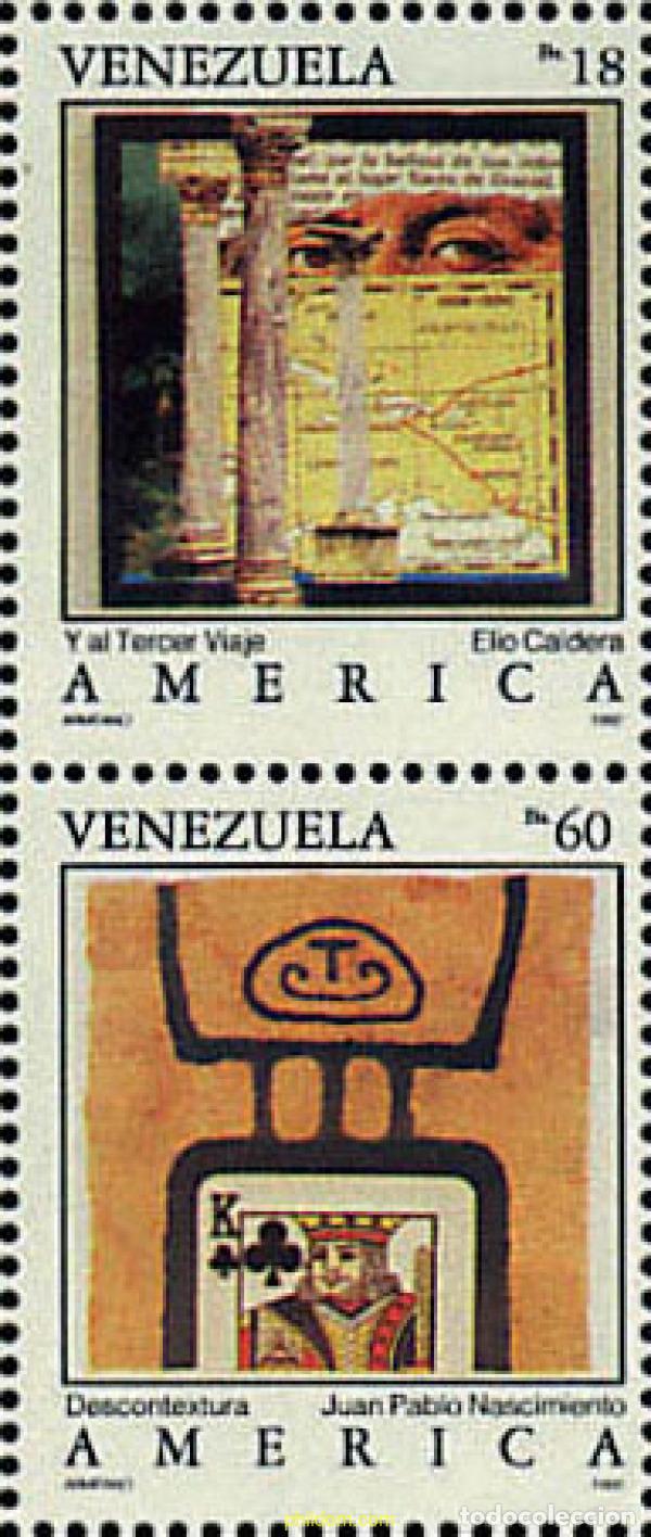 Sellos: 148497 MNH VENEZUELA 1992 AMERICA-UPAEP 1992 - V CENTENARIO DEL DESCUBRIMIENTO