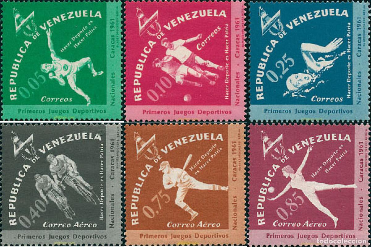 Sellos: 27121 MNH VENEZUELA 1962 1 JUEGOS DEPORTIVOS NACIONALES