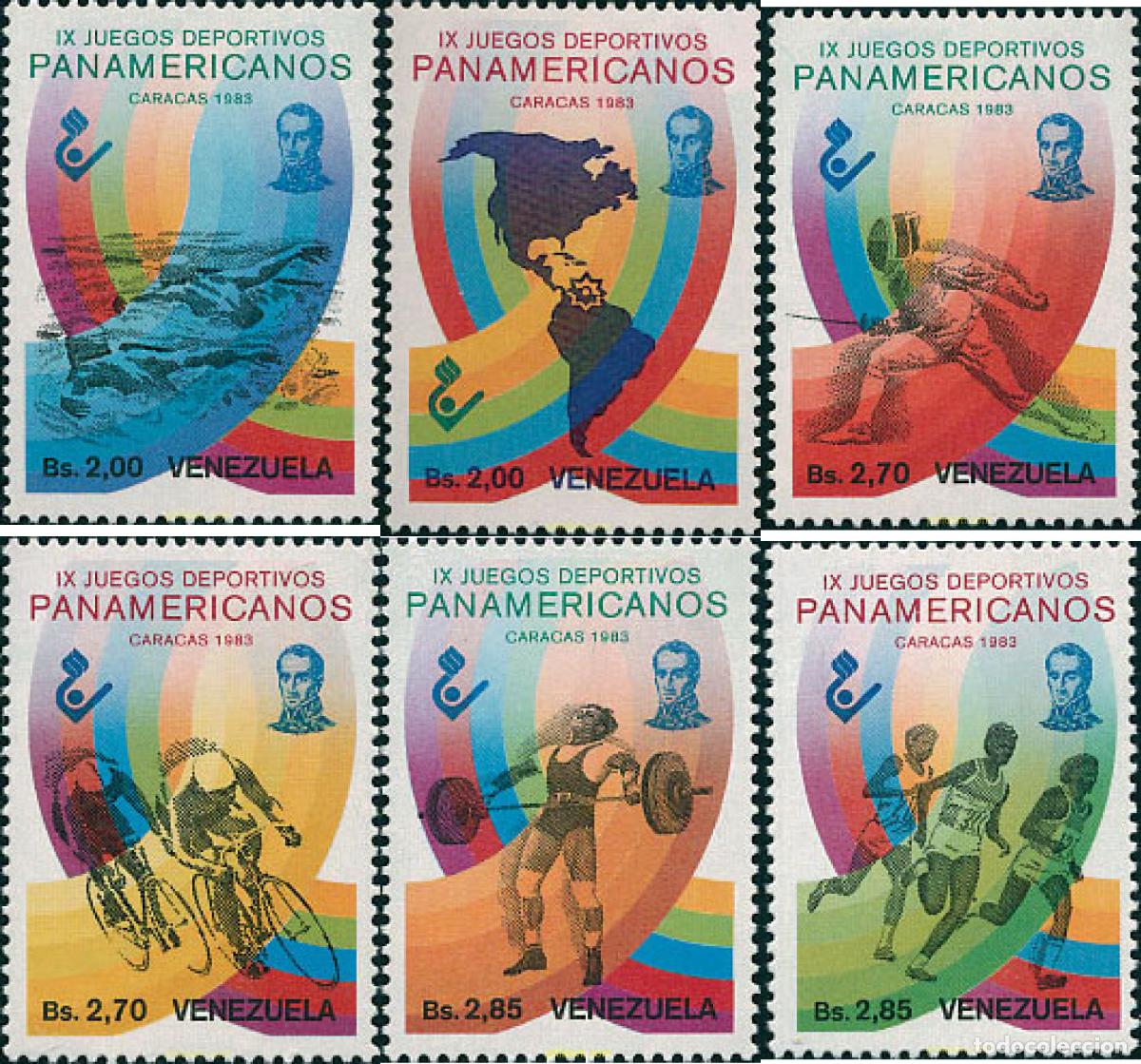 Sellos: 27126 MNH VENEZUELA 1983 9 JUEGOS BOLIVARIANOS