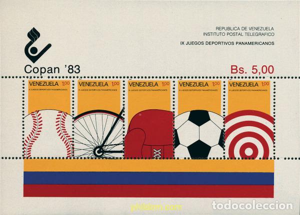 Sellos: 50022 MNH VENEZUELA 1983 9 JUEGOS BOLIVARIANOS
