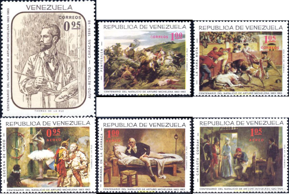 Sellos: 61250 MNH VENEZUELA 1966 CENTENARIO DEL NACIMIENTO DE ARTURO MICHELENA